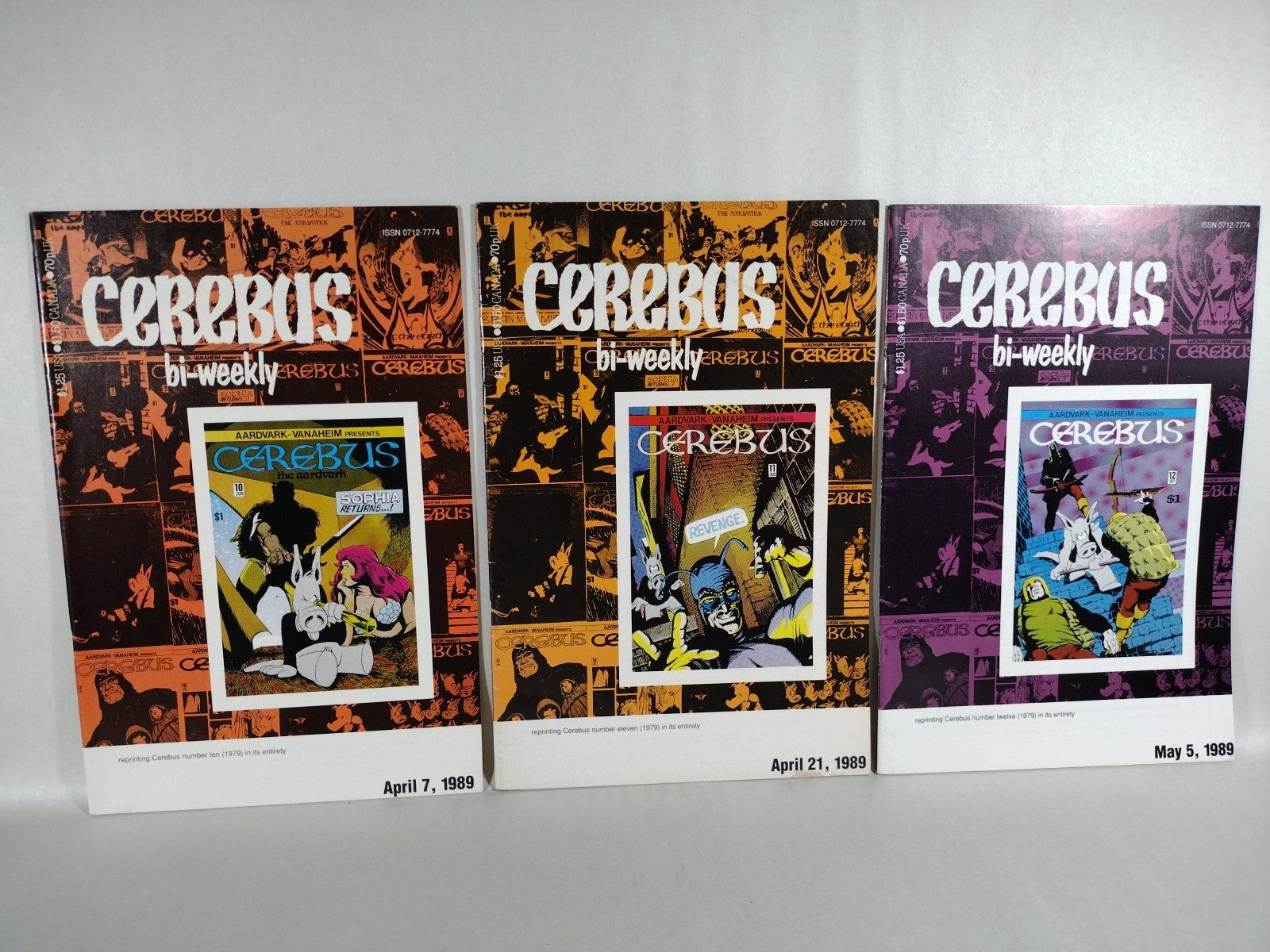 Cerebus Bi-Weekly (1988) Aardvark-Vanhiem Comic Lot #1-14 16 18 19 25 F-VF