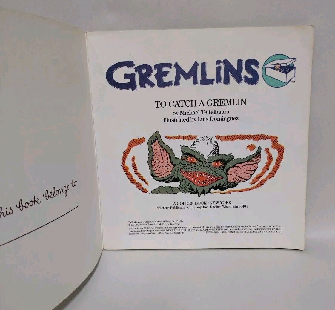 Gizmo And The Gremlins (1984) Story Book 2 3 4 5 W Records + Golden Book Lot