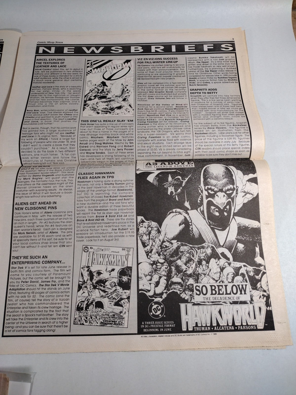 Comic Shop News #102 (1989) June 7th Newsletter Dr Doom Strange Todd McFarlane 