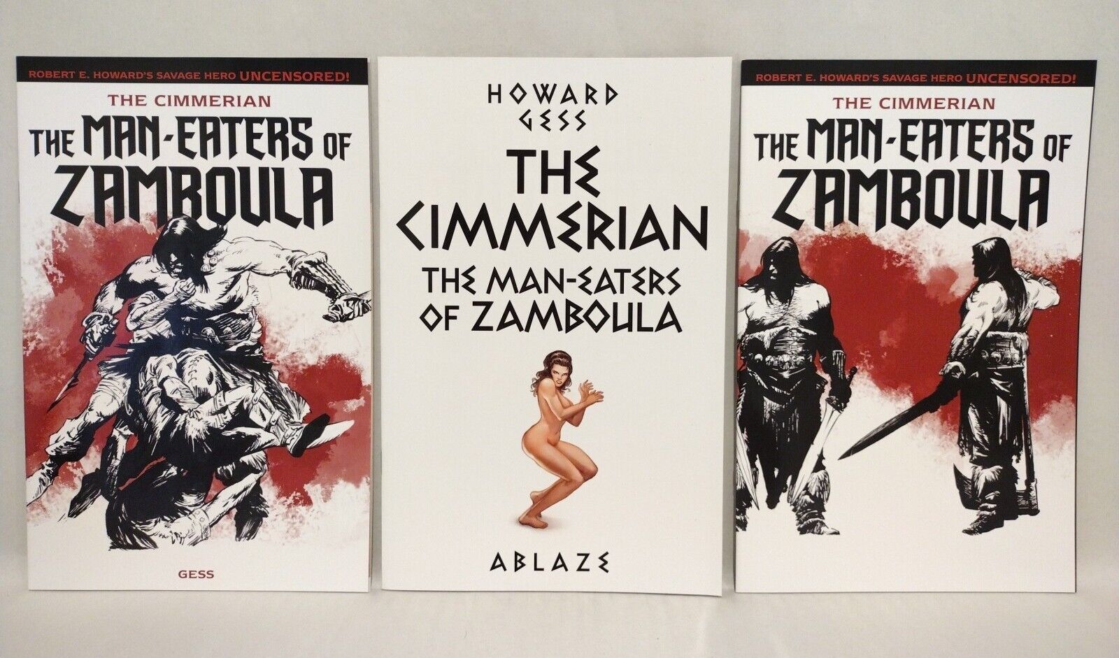 The Cimmerian Man-Eaters Of Zamboula (2020) Ablaze 1 2 Complete Set Lot VF-NM