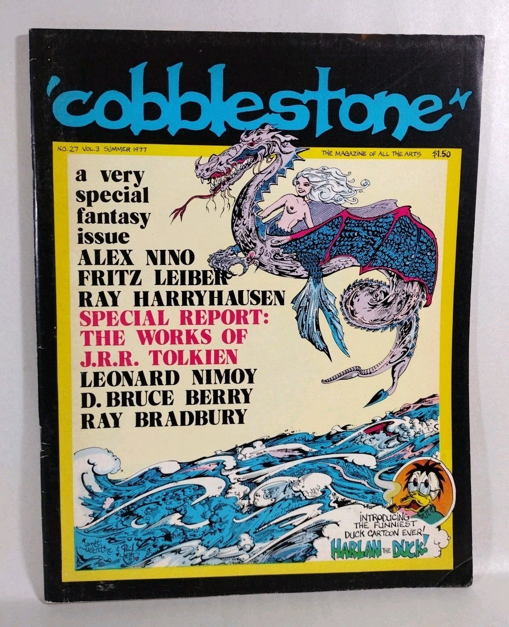 Cobblestone #27 (1977) Magazine Of All The Arts W Alex Nino Print Bruce Berry FN