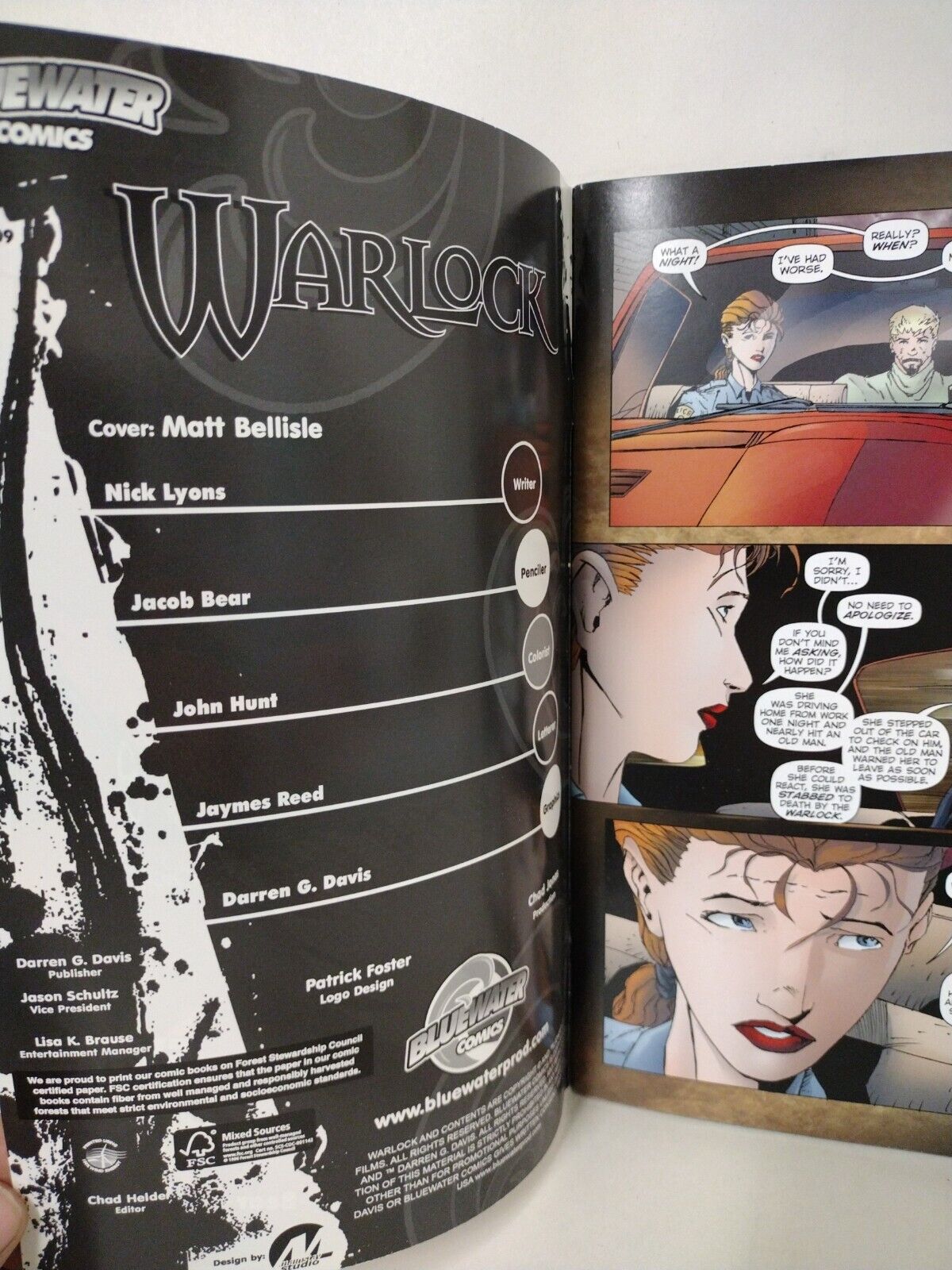 Warlock #2 (2009) Bonus Book Expanded Edition Blue Water Comic