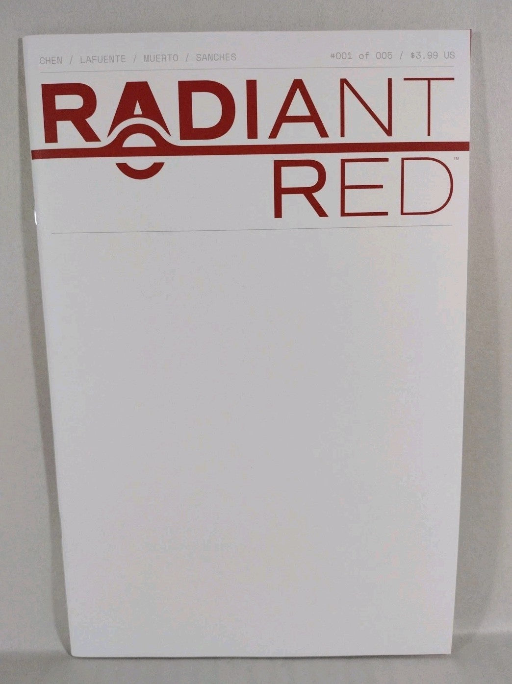 Radiant Red #1 (2022) Image Comics Blank Sketch Variant Cover LaFuente New NM
