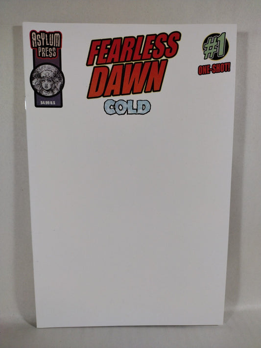 Fearless Dawn Cold #1 (2023) Asylum Press Blank Sketch Variant Cover Comic NM