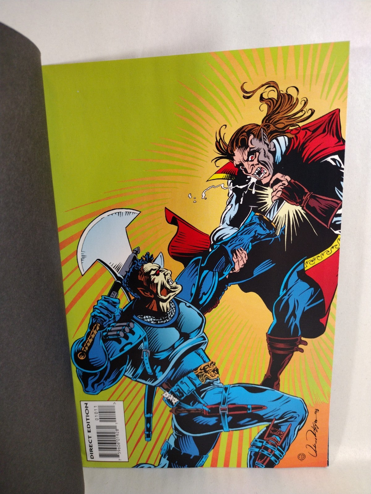 Nightstalker #10 (1993) Marvel Comic W Original Dave Castr Blade Art