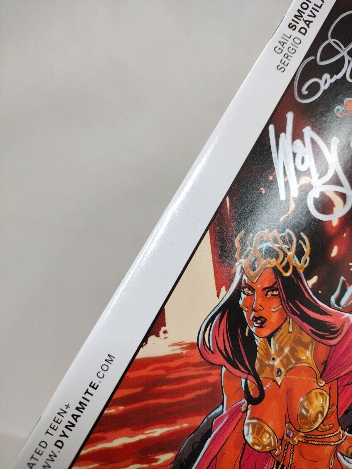 Swords Of Sorrow #1 (2015) Dynamite Comic Variant Cover U Signed Simone Woods