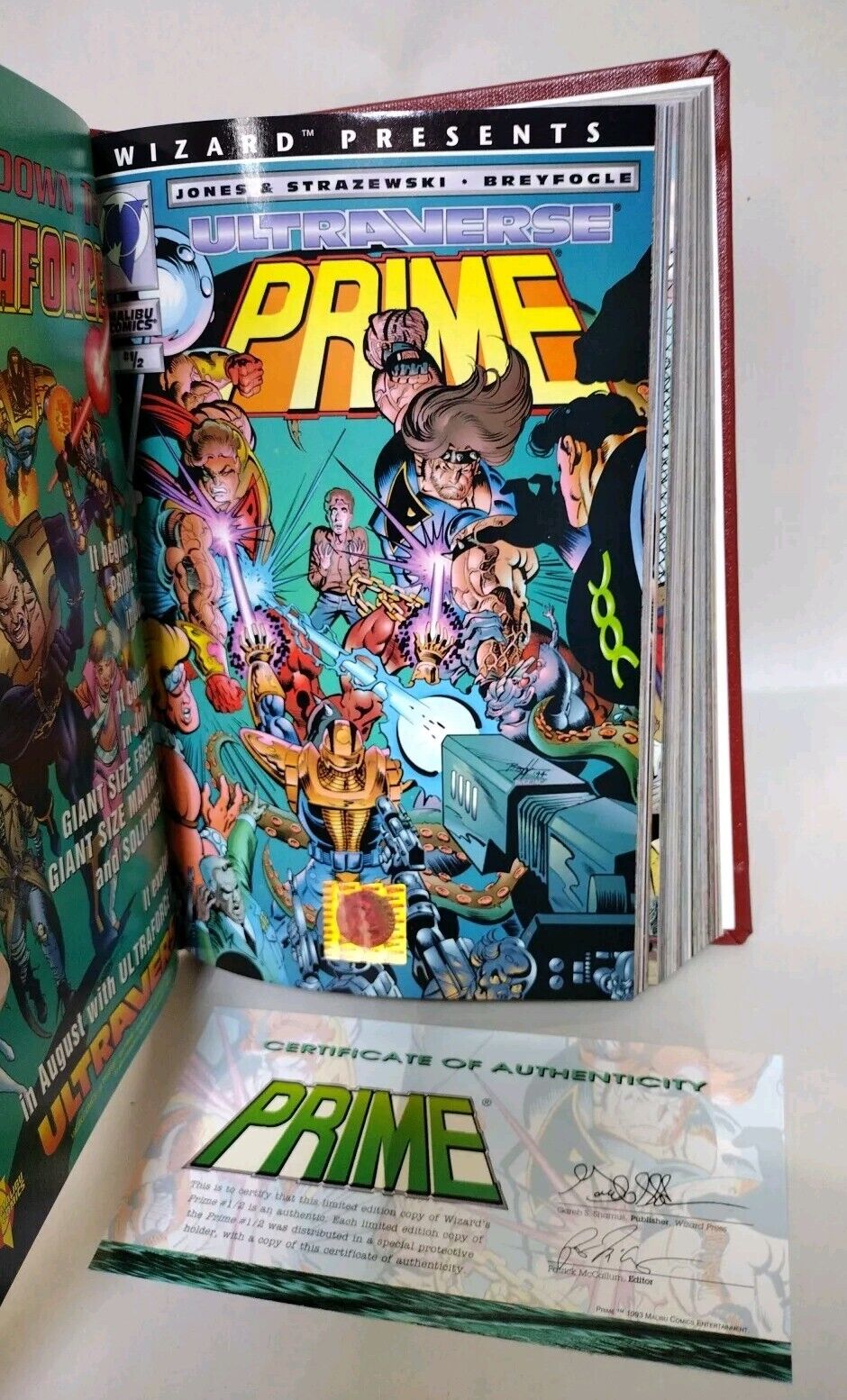 Prime Omnibus (1993) ARG Custom Bound Malibu Comics HC W DJ #1-26 Infinity Power