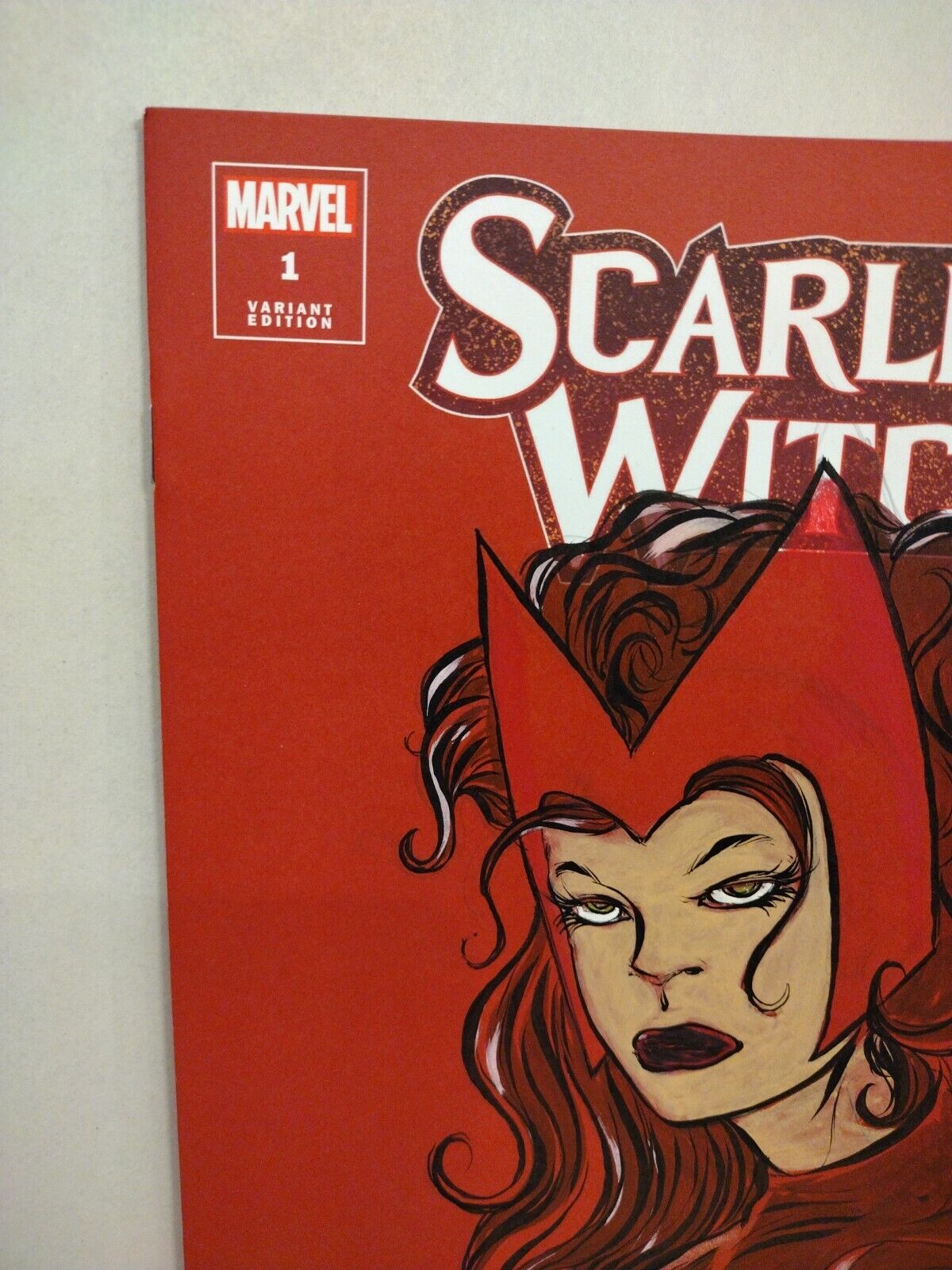 Scarlet Witch #1 (2023) Blank Red Cover Marvel Comic w Original DCastr Art