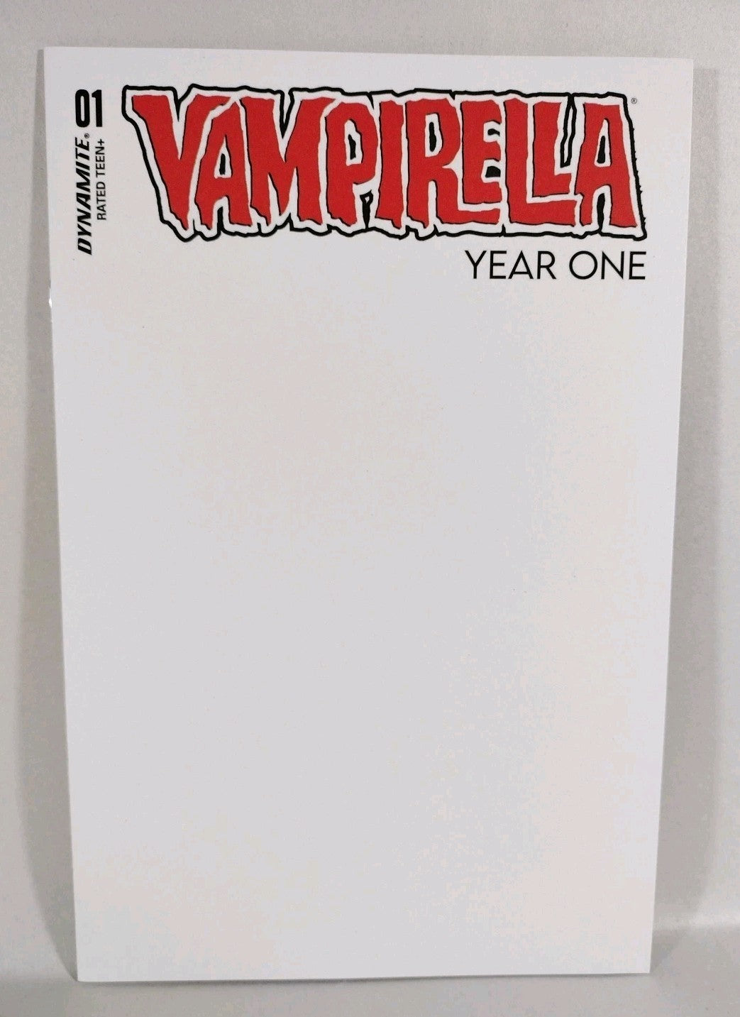 Vampirella Year One #1 (2022) Dynamite Blank Variant Cover Comic New NM