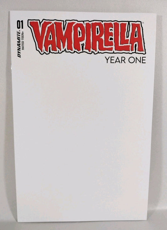 Vampirella Year One #1 (2022) Dynamite Blank Variant Cover Comic New NM