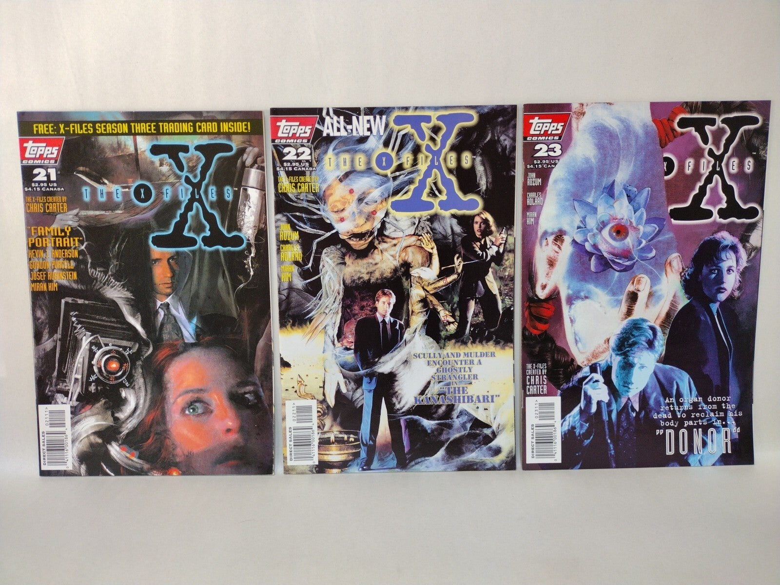 X-Files (1996) Topps Comic Run Lot Set #18-35 John Rozum VF-NM