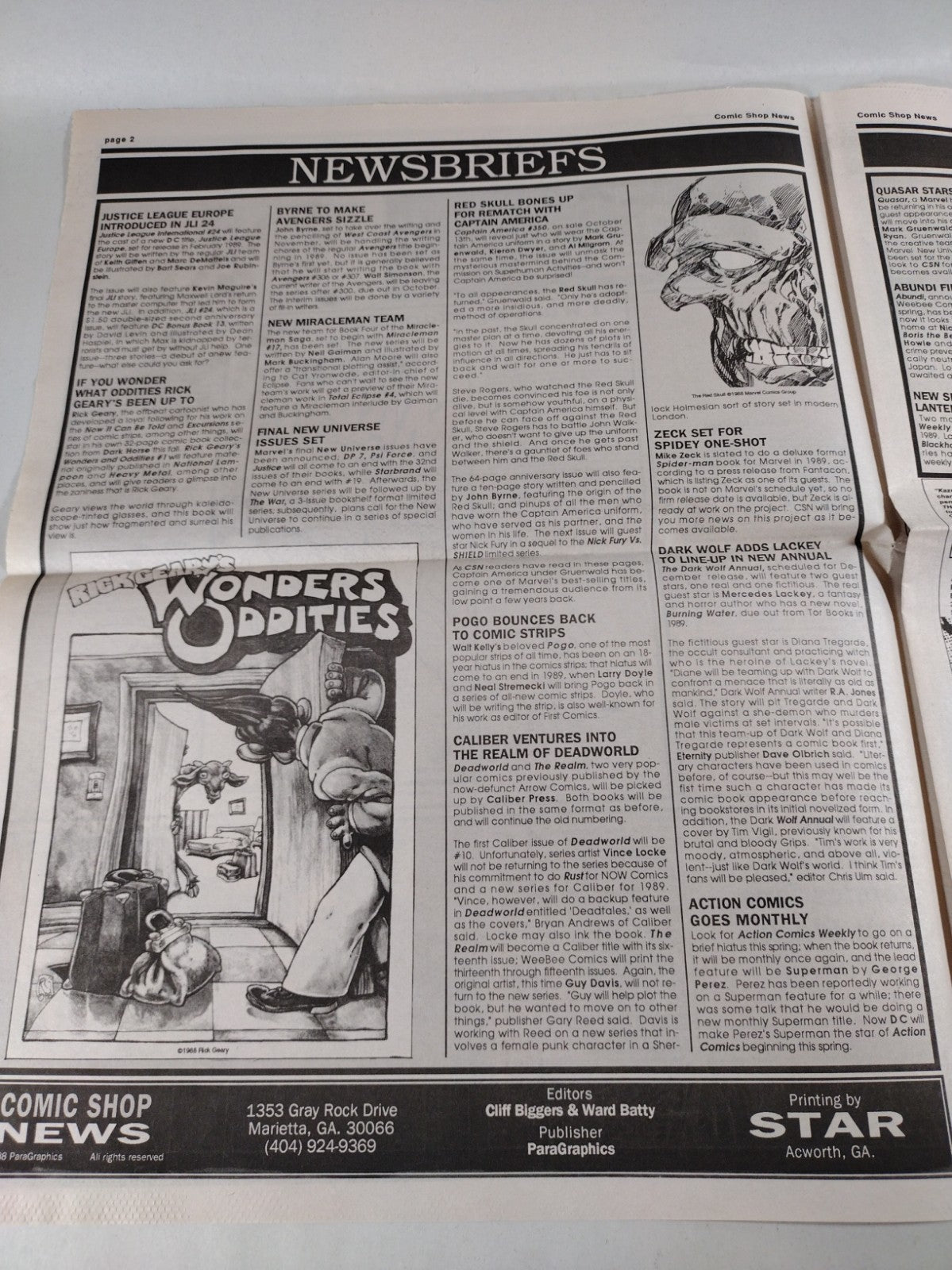Comic Shop News #68 (1988) Oct 19th Newsletter Marvel Masterworks Robotech II