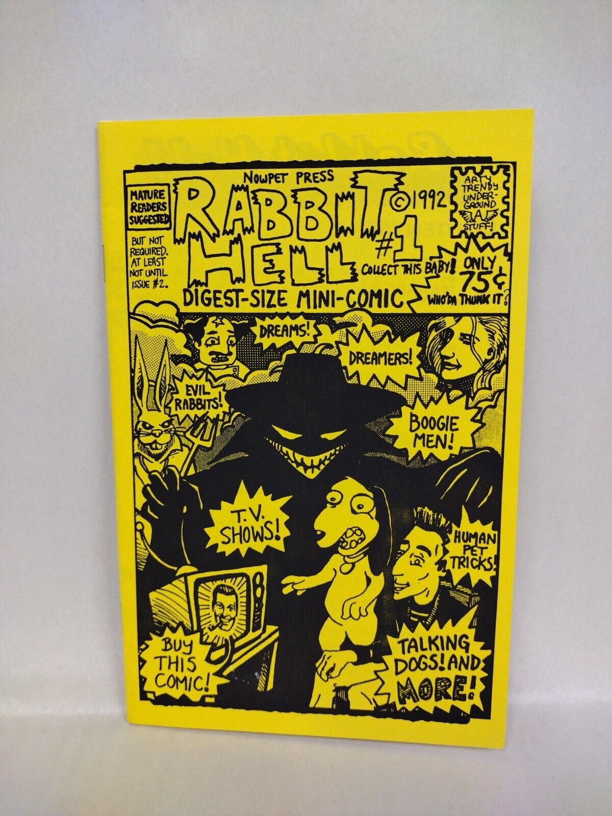 Rabbit Hell Digest (1995) Nowpet Comic Lot Set #1 2 Steve Peters Handmade Comix