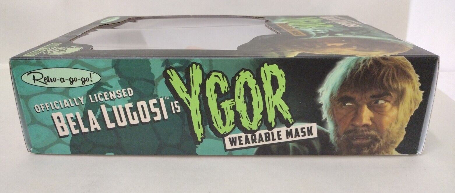 Bela Lugosi YGor Wearable Mask 2021 Crypt Color Ed Retro A Go Go, Halloween Mask