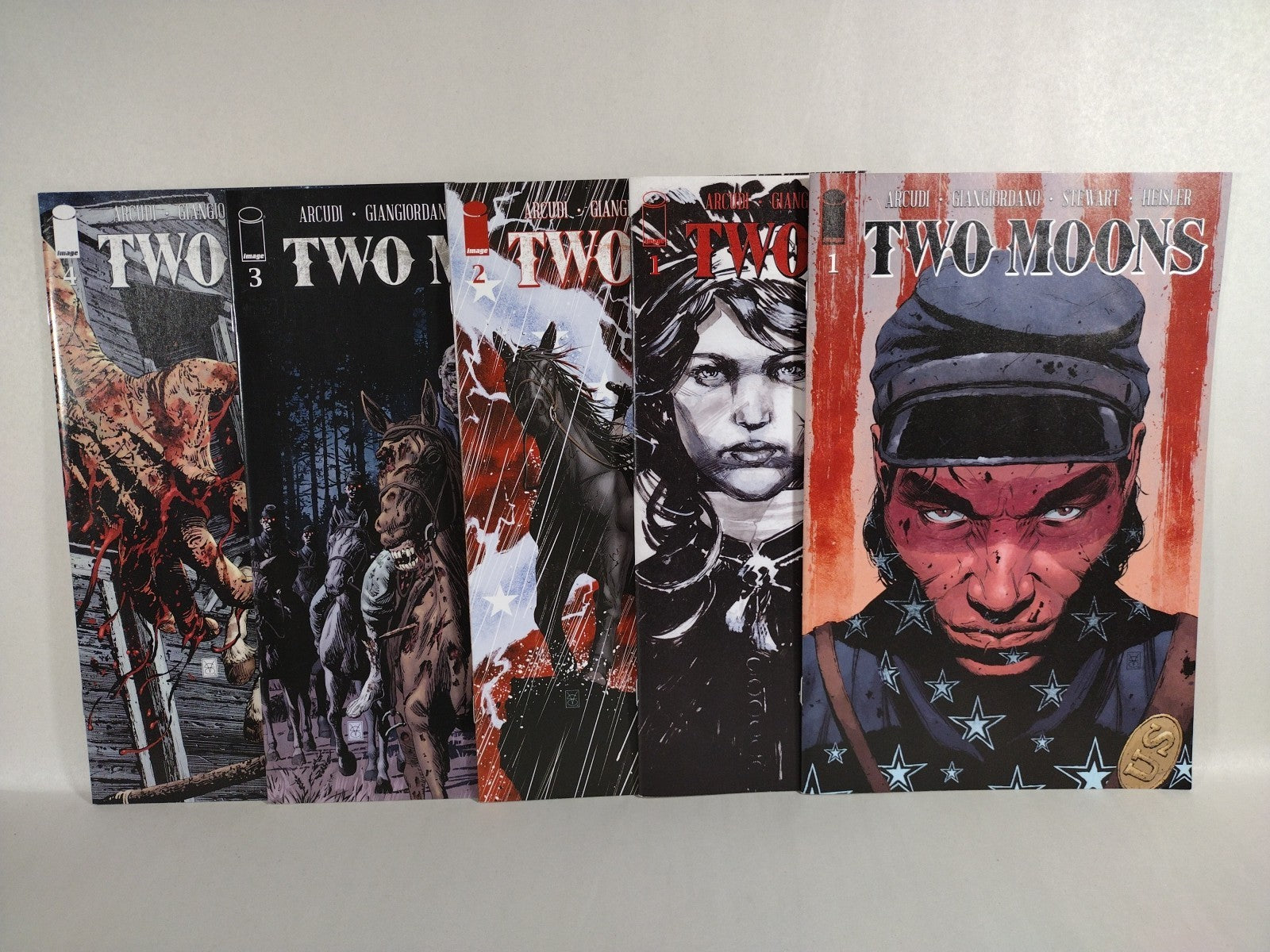 Two Moons (2021) Image Comic Lot Set #1 2 3 4 John Arcudi Valerio Giangiordano