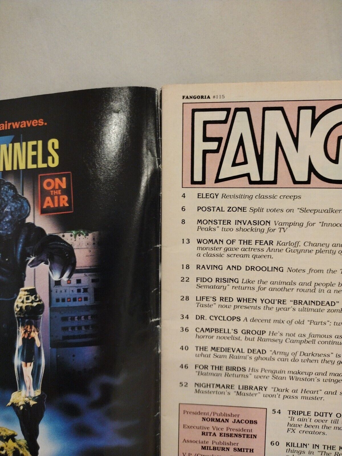 FANGORIA Magazine #115 (1992) Army Of Darkness Batman Pet Cemetery II Braindead