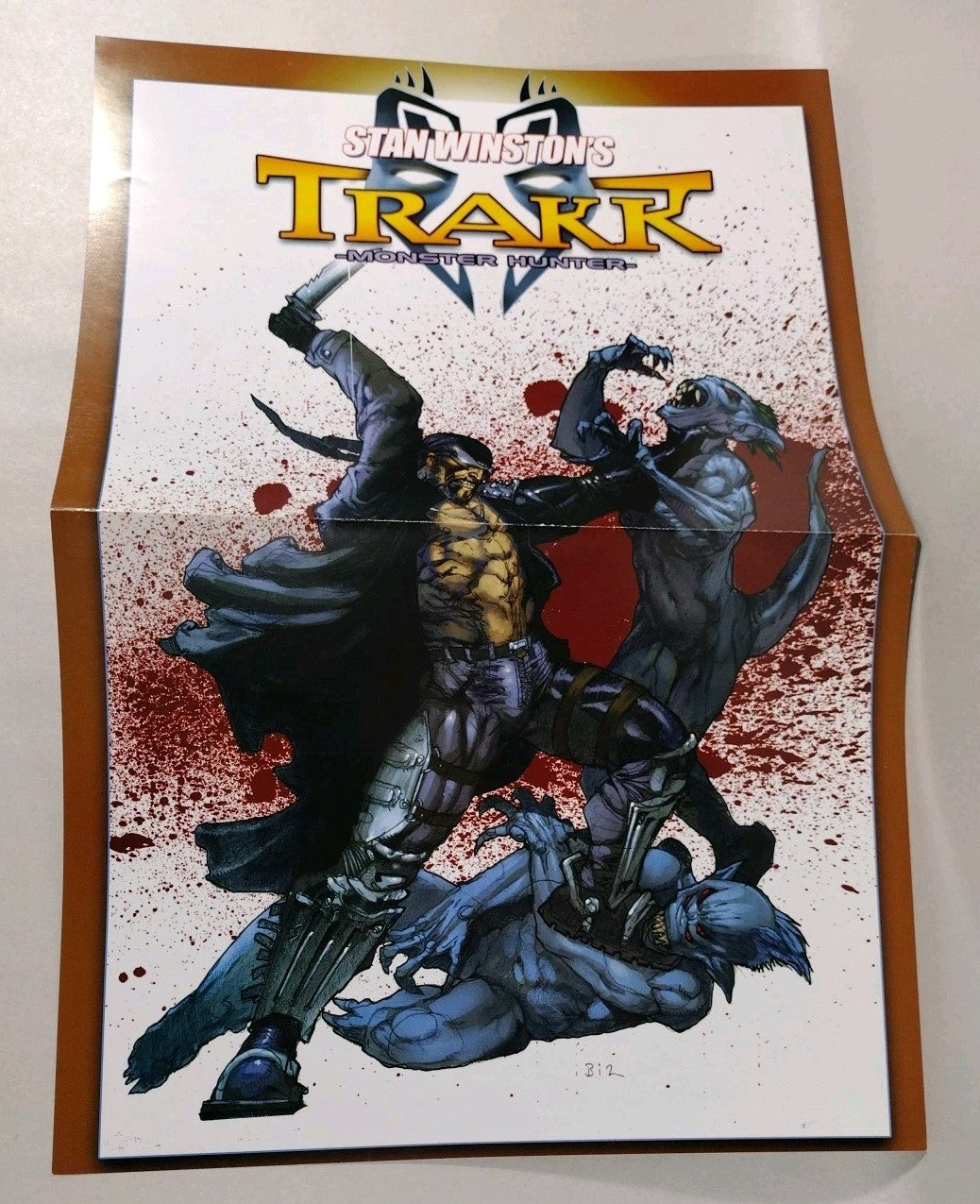 Stan Winston's Trakk (2003) 11 X 17" Folded Comic Book Poster Set Of 3 Bisley