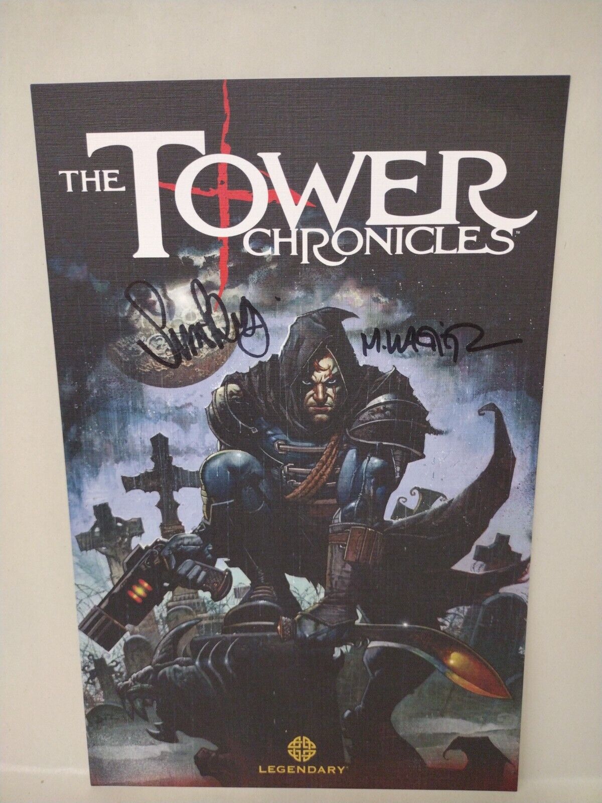 The Tower Chronicles GeistHawk Vol 1 (2012) TPB + Signed Mini Print Simon Bisley