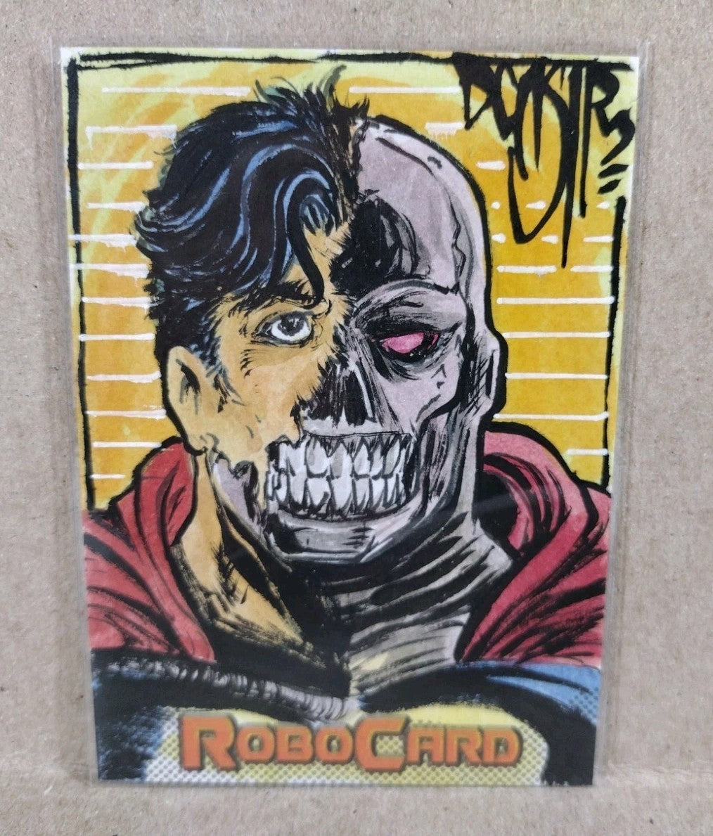 Robocard (2026) ARG Sketch Card W Original DCastr Cyborg Superman Art
