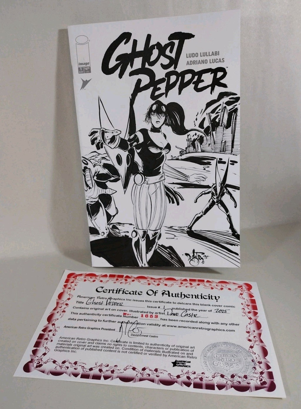 Ghost Pepper 1 (2025) Image Comic Sketch Cover Variant W Original Dave Castr Art