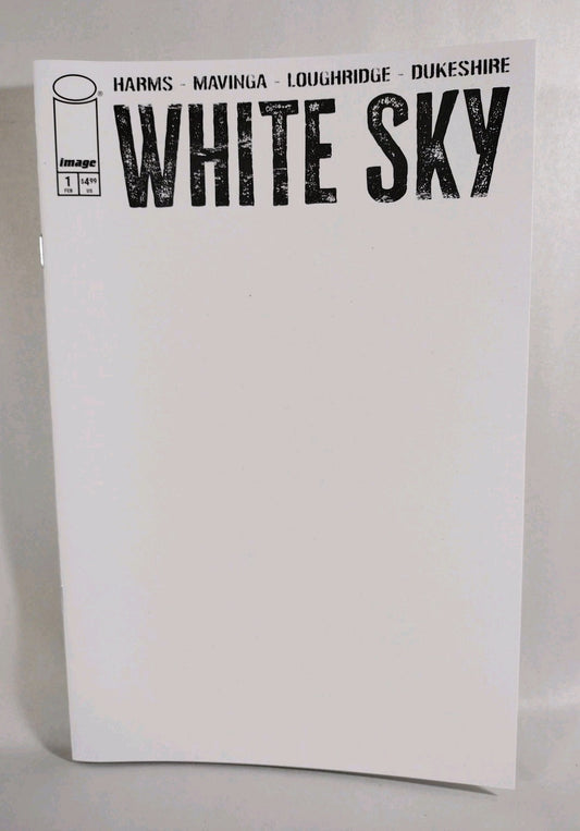 White Sky #1 (2026) 1st Print Cover D Blank Sketch Variant Harms Image Comic NM