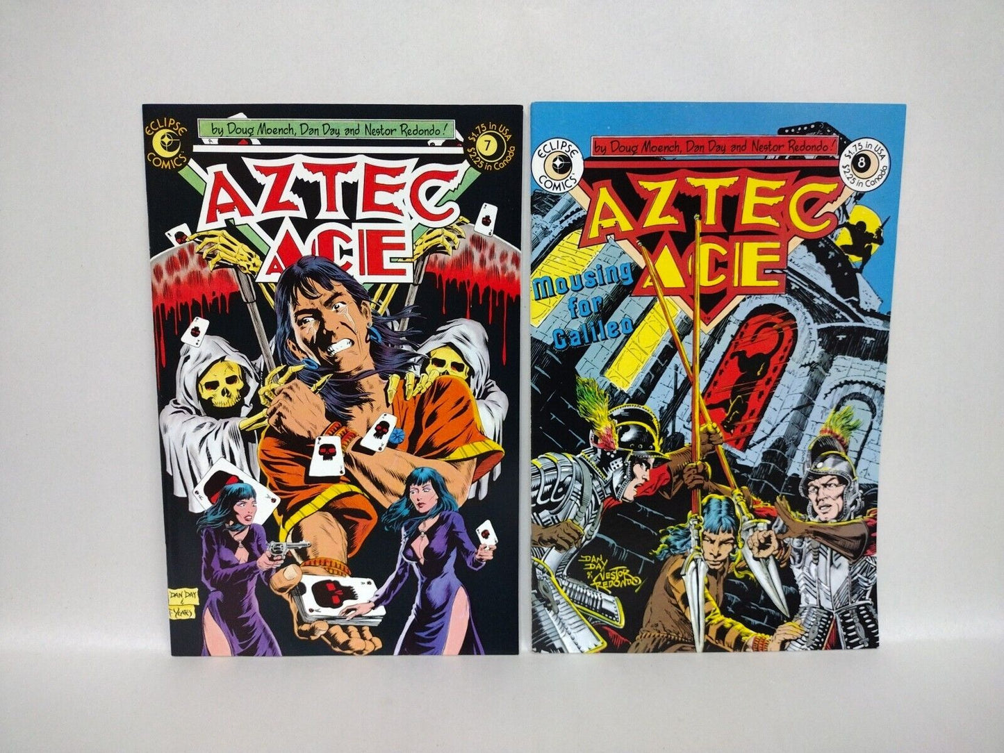 Aztec Ace (1984) Complete Eclipse Comic Lot Set #1-15 Doug Moench Nestor Redondo