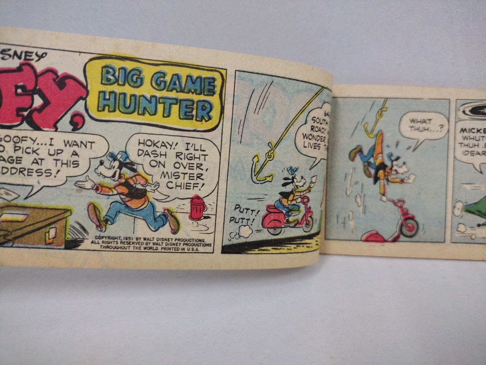 Goofy Big Game Hunter #C-7 (1951) Disney General Mills Mini Comic