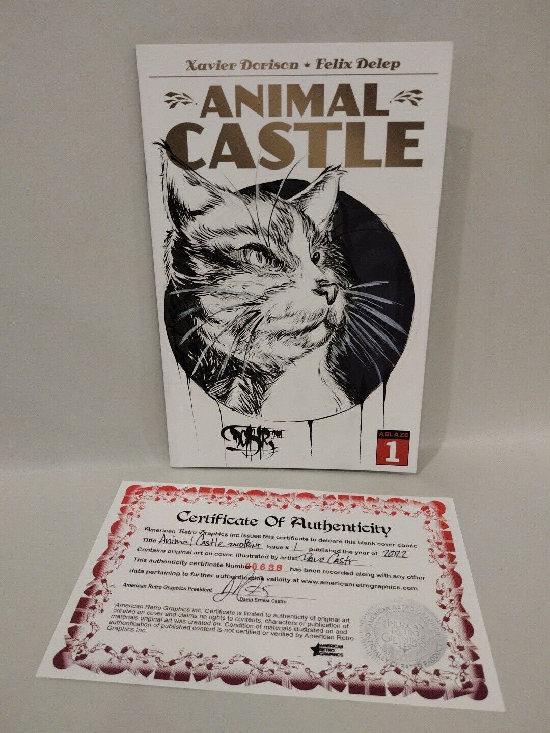 Animal Castle 1 (2022) Ablaze Sketch Cover Variant Comic w Original DCastr Art