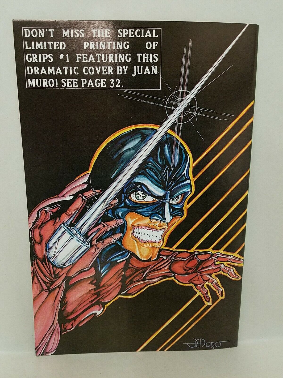 Grips Vol 2 (1989) #1 Greater Mercury Comics Juan Bob Muro 1st Print GMC