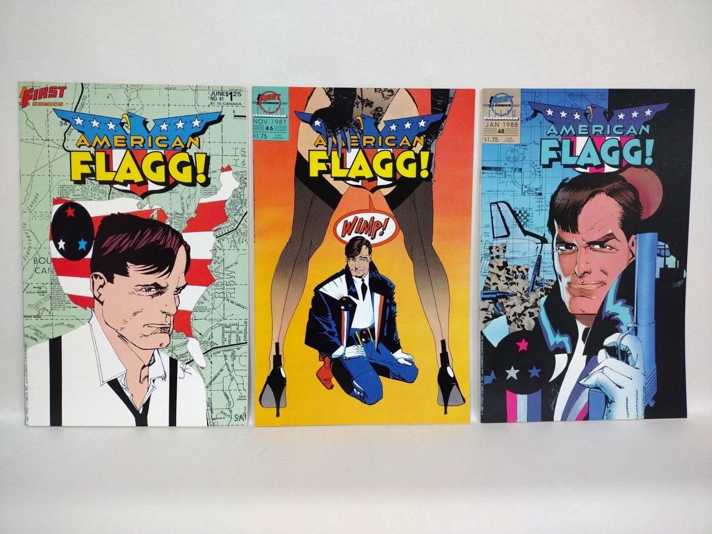 American Flagg (1983) First Comic Lot Set 1-6 8 9 11 14 15 19 23 25 39 41 46 48+