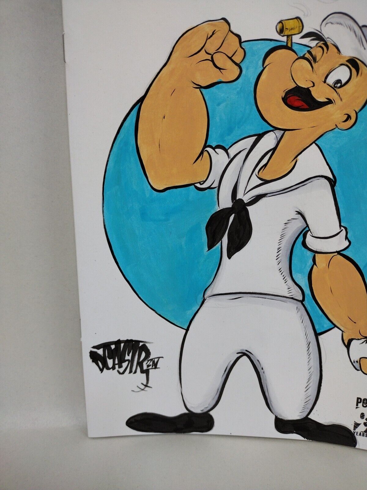 Popeye Eye Lie #1 (2024) Massive Sketch Variant Comic W Original Art