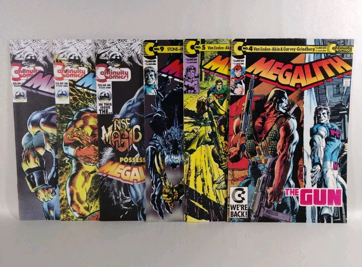 Megalith (1990) Continuity Comic Lot #4 5 9 Vol 2 #4 6 7