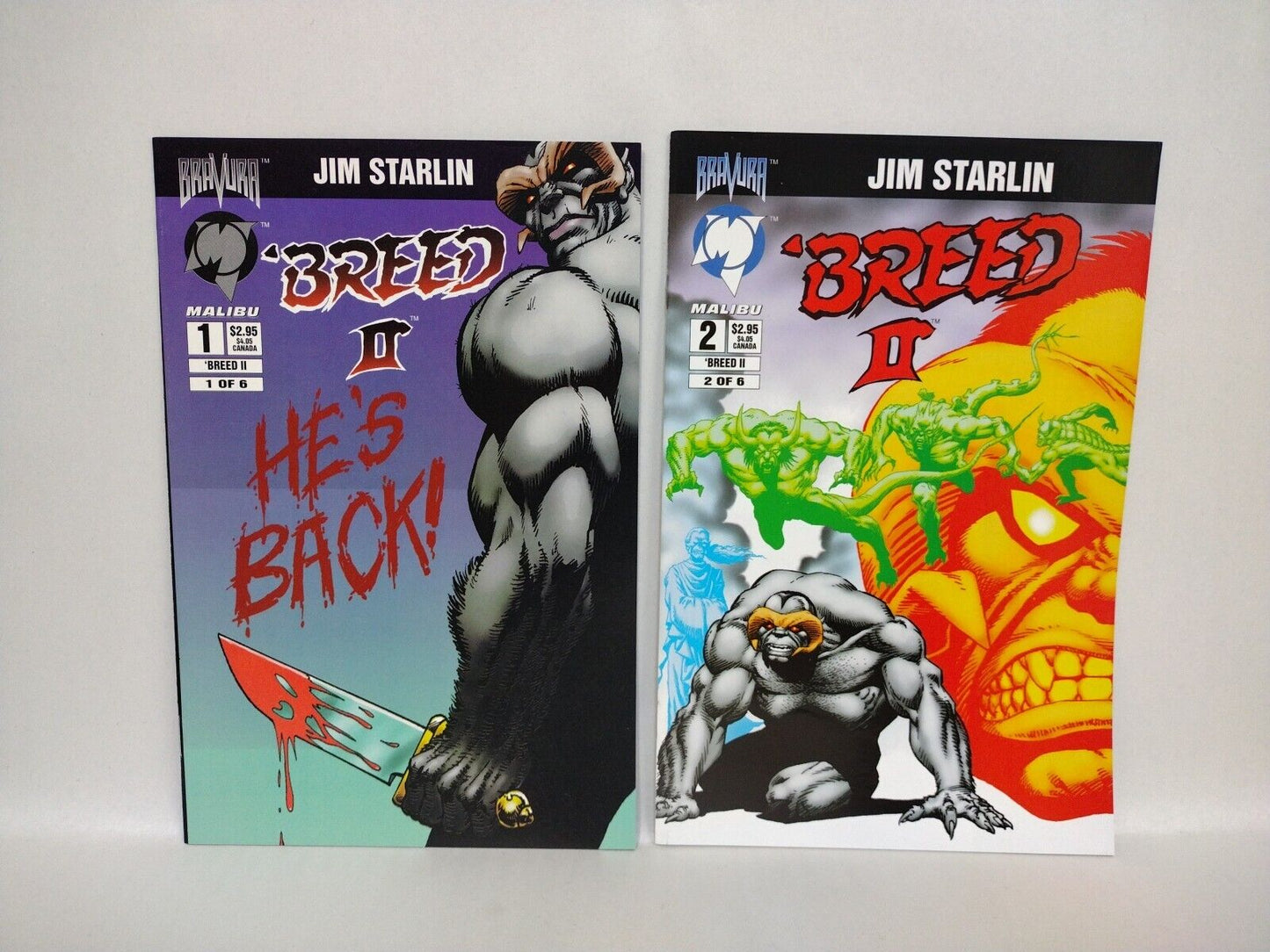 Breed Complete Malibu (Bravura) Jim Starlin Comic Set V1 #1-6 & V2 #1-6 V3 #1