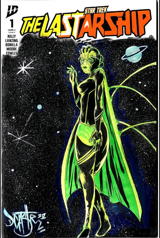 Star Trek Last Starship #1 (2025) IDW Sketch Cover W Original Dave Castr Art