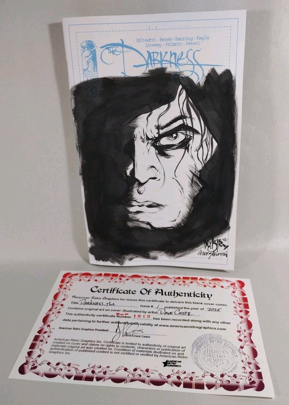 Darkness 1 (2025) Image Top Cow Sketch Cover Variant Comic W Original DCastr Art