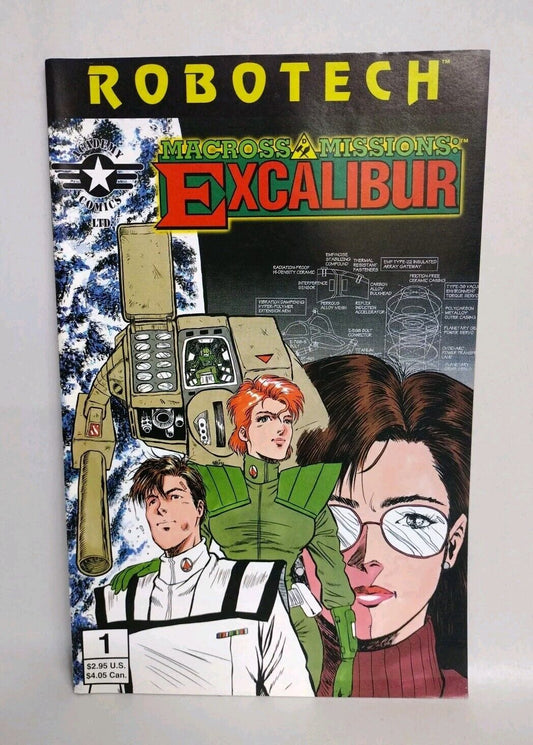 Robotech Macross Missions Excalibur #1 (1995) Academy Comics FN