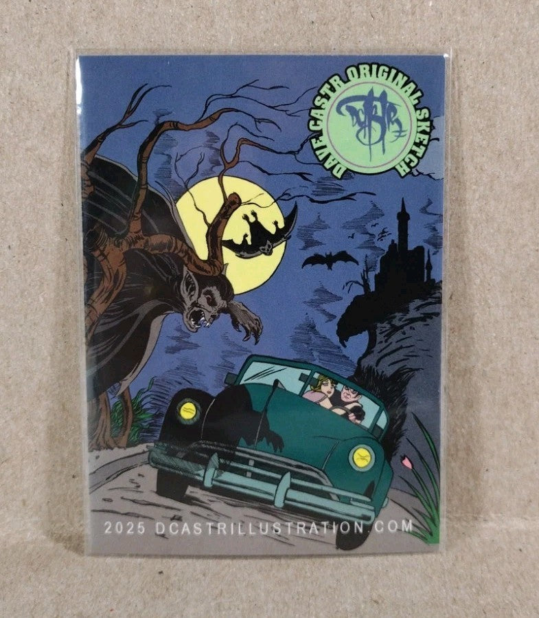 Dave Castr Crusin (2025) OAC Sketch Card W Original Marvel Iceman Art 
