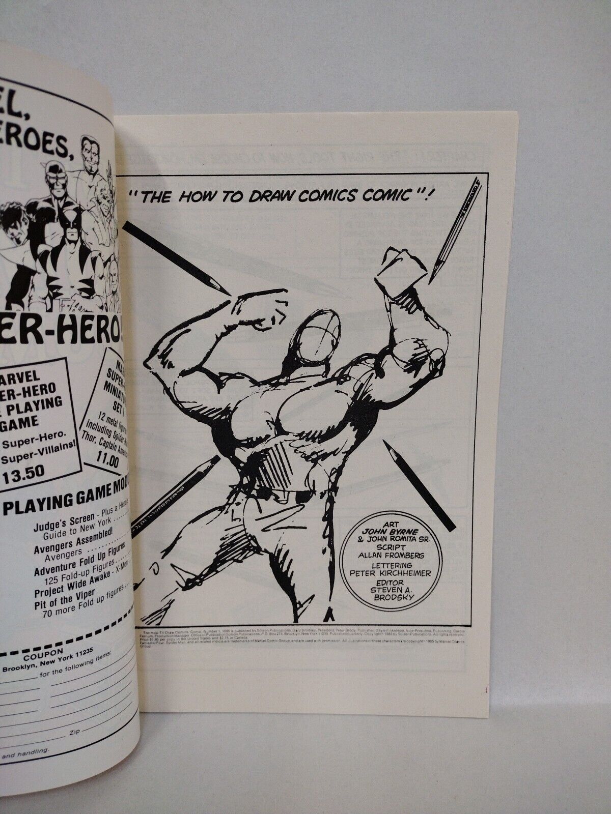 How to Draw Comics #1 (1985) Solson Comic John Byrne & John Romita Jr VF