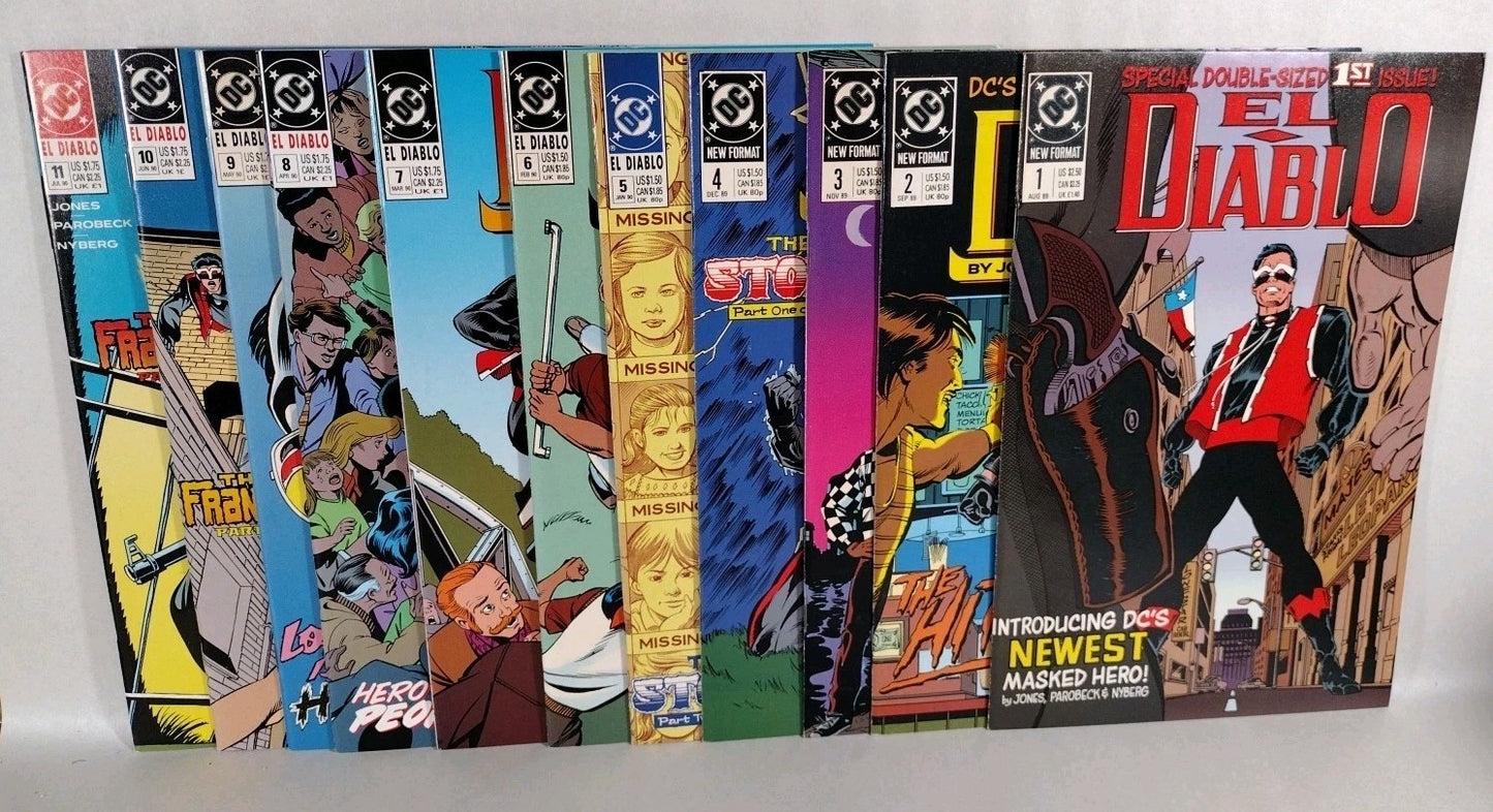 El Diablo (1989) DC Comic Lot Set #1 2 3 4 5 6 7 8 9 10 11 VF-NM Mike Parobeck