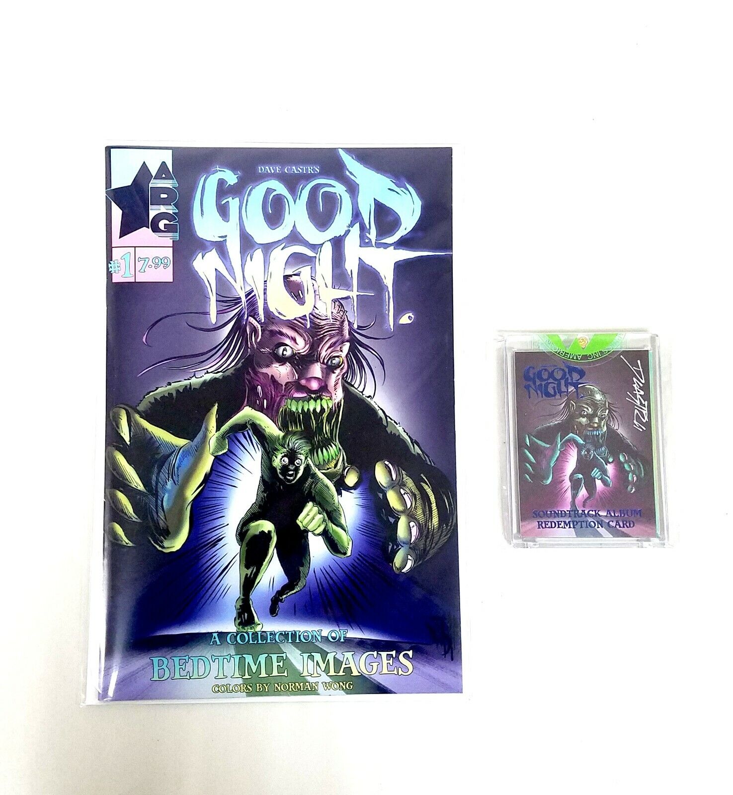 Dave Castr's Good Night Art Book & Signed Album Redemption Card