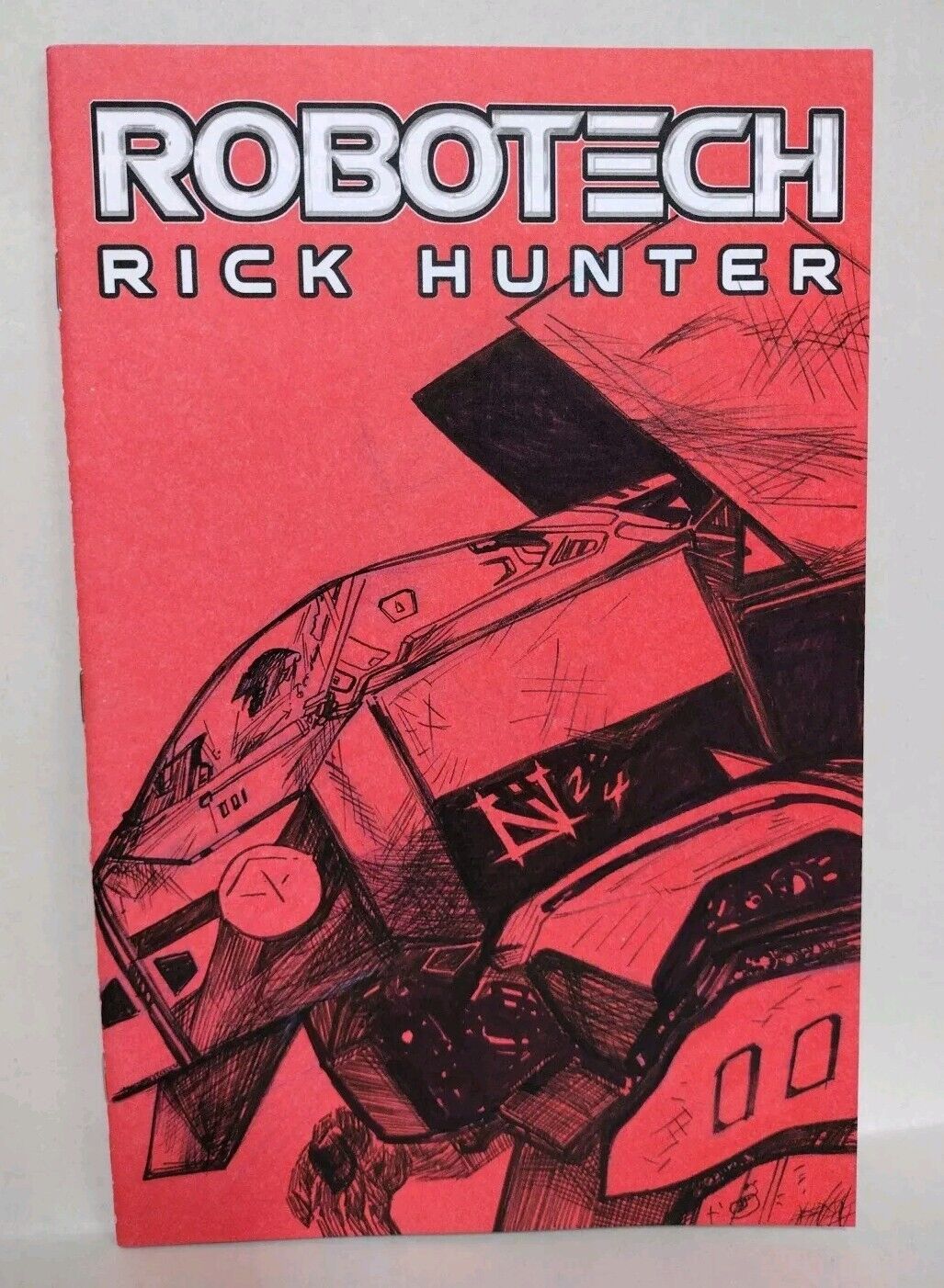 Robotech Rick Hunter 1 (2023) Titan Sketch Variant Comic Cvr W Original JAG Art