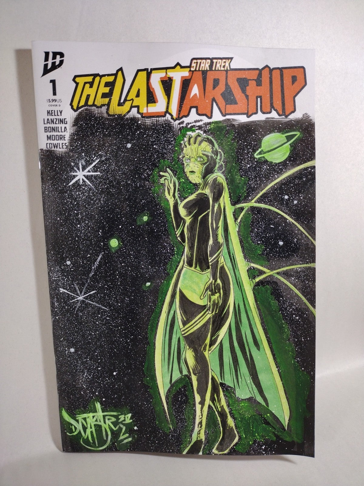 Star Trek Last Starship #1 (2025) IDW Sketch Cover W Original Dave Castr Art