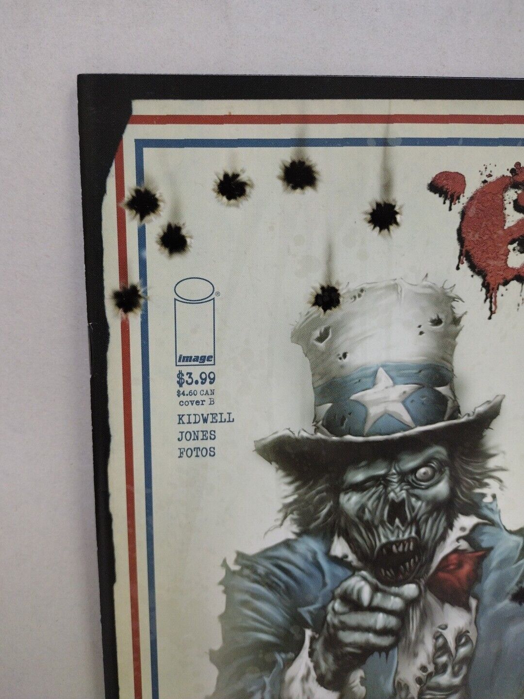 68 #1 (2006) Image Zombie Vietnam War Horror Comic Cover B Uncle Sam VF