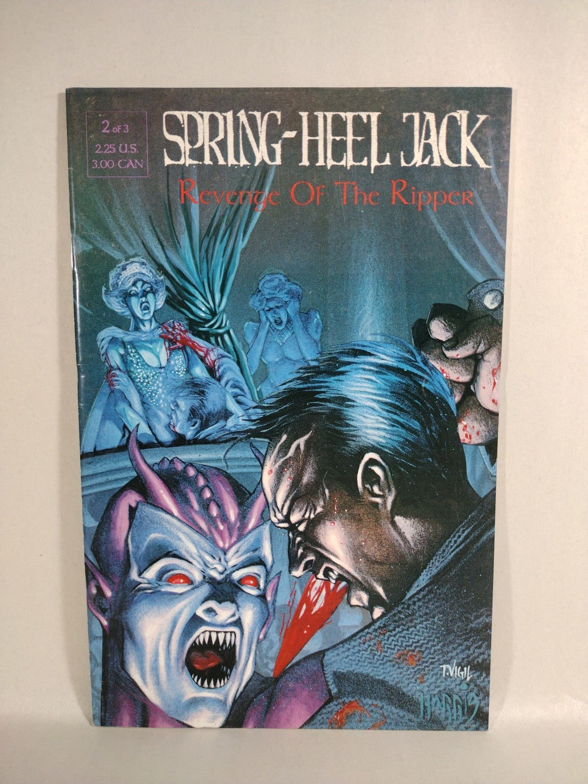 Spring Heel Jack  Revenge of the Ripper Full Set #1-3 REBEL STUDIOS 1993 VF