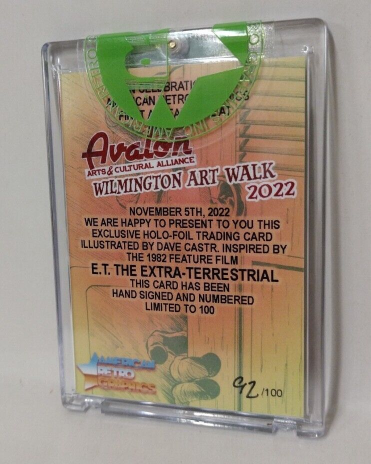 E.T. the Extra-Terrestrial ARG WilmingtonArt Exclusive Holofoil Trading Card NEW
