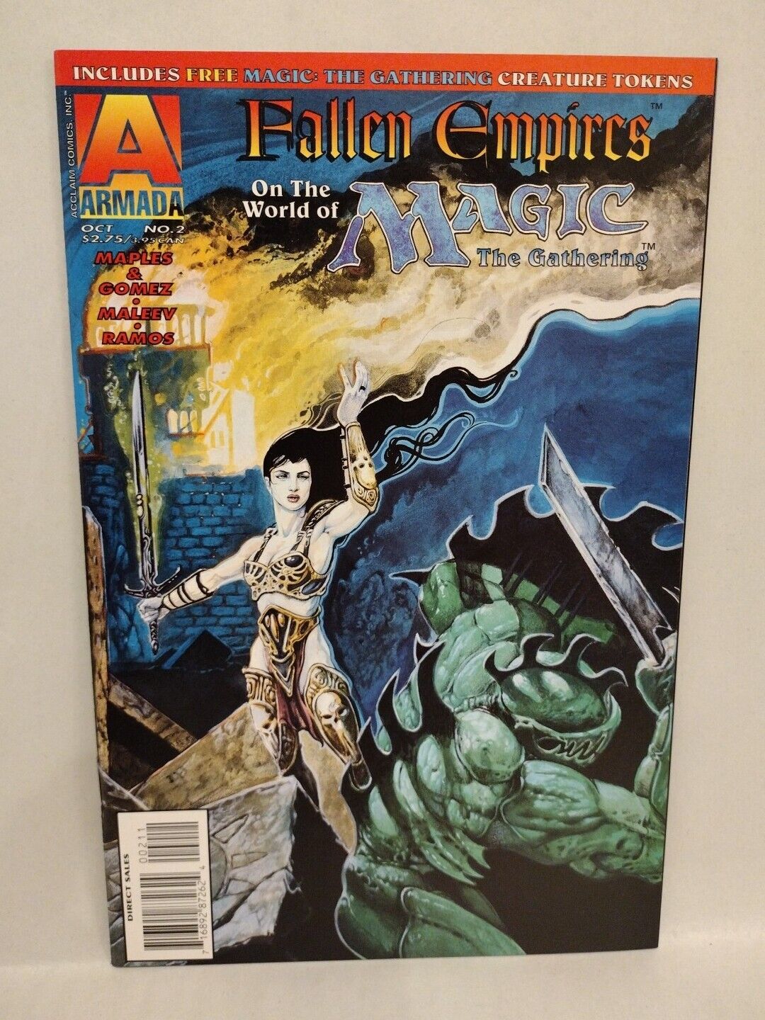 Magic The Gathering Fallen Empires Complete Acclaim Comic Set #1-2 + Nightmare