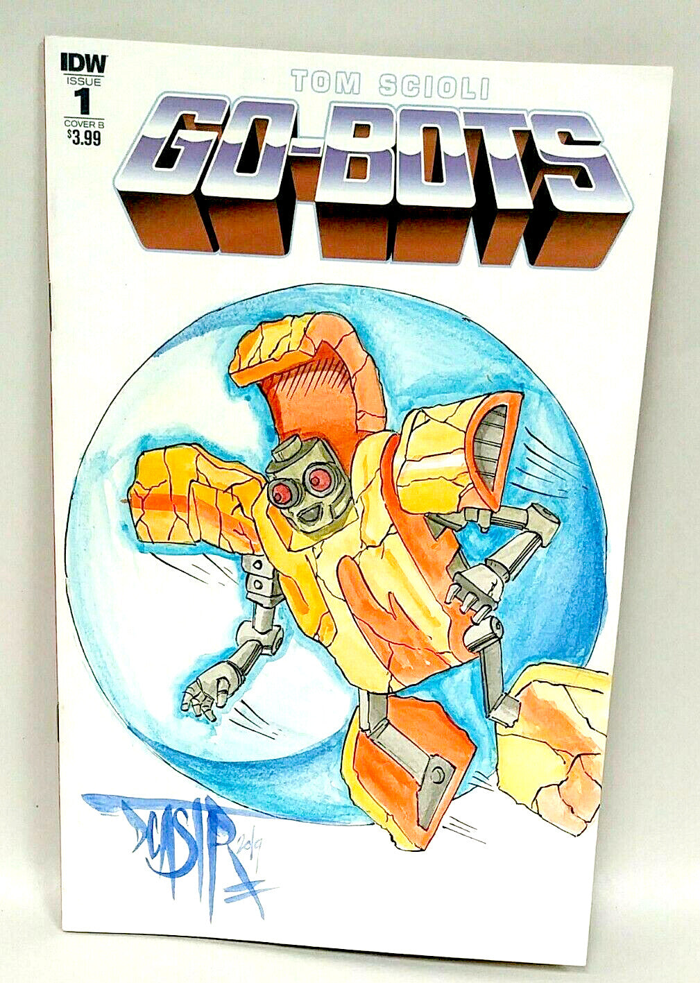 Go Bots #1 (2018) IDW Sketch Cover Comic Variant W Original Nugget DCastr Art