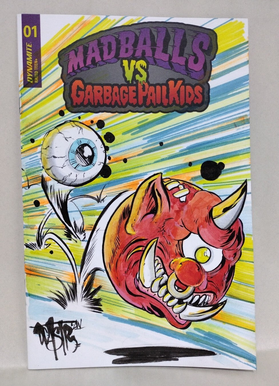 Madballs vs Garbage Pail Kids #1 (2022) Dynamite Comic Sketch Var W Original Art