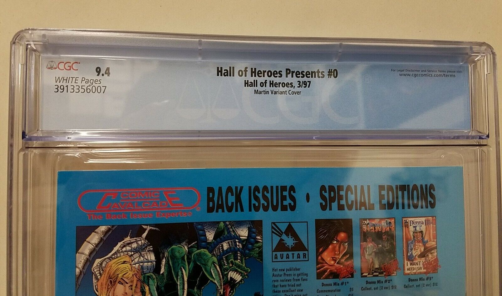 Hall Of Heroes Presents #0 (1997) Martin Variant Comic CCG 9.4 1st Salamanddroid