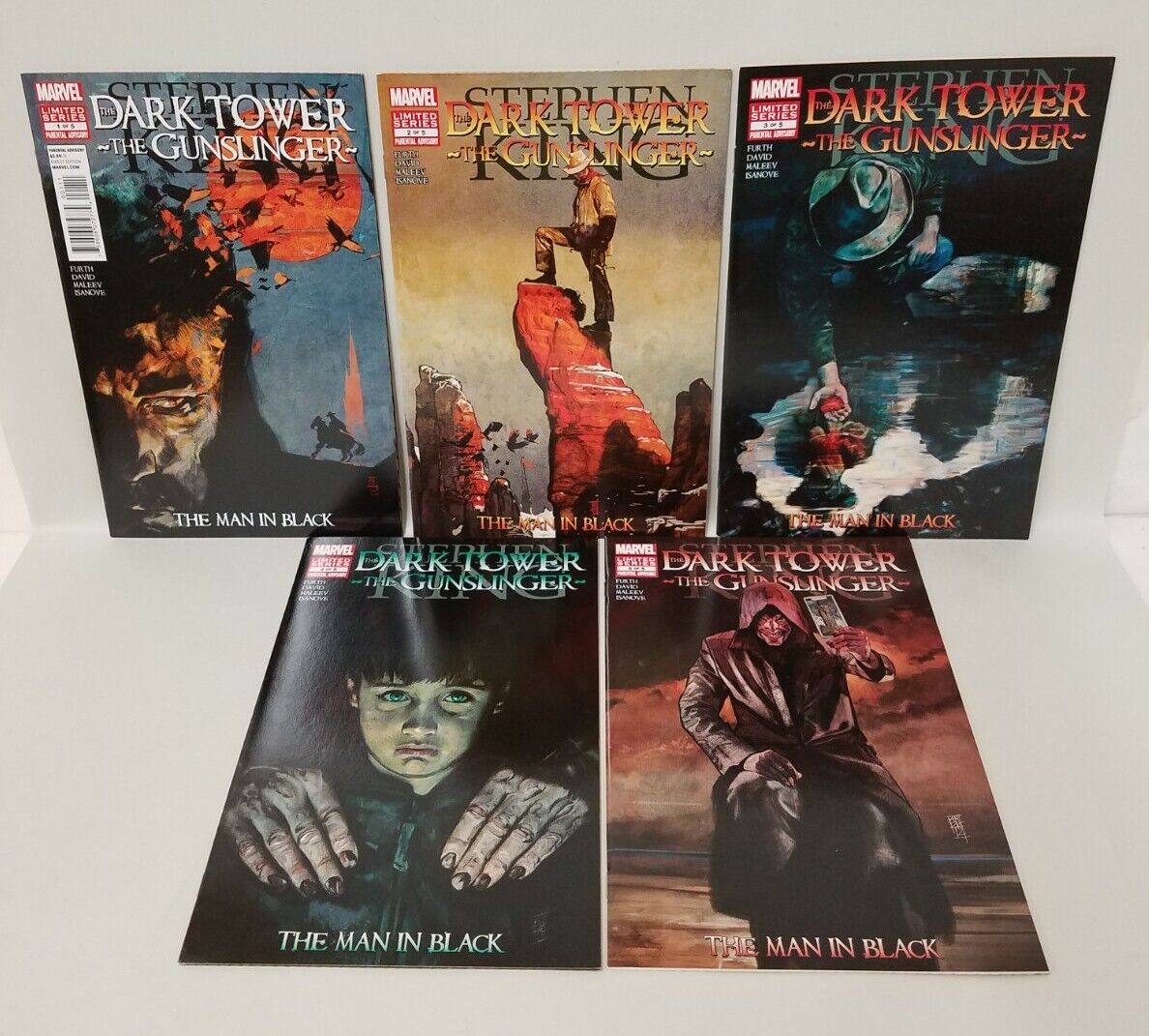 Dark Tower Gunslinger Man In Black (2012) Complete Marvel Comic Set 1 2 3 4 5